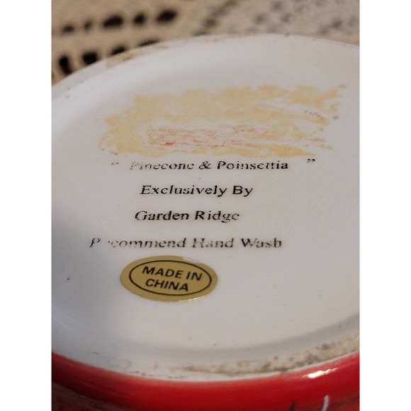 Garden Ridge Candle Light Shade and Candle Holder Holly And Pinecones - Picture 6 of 6